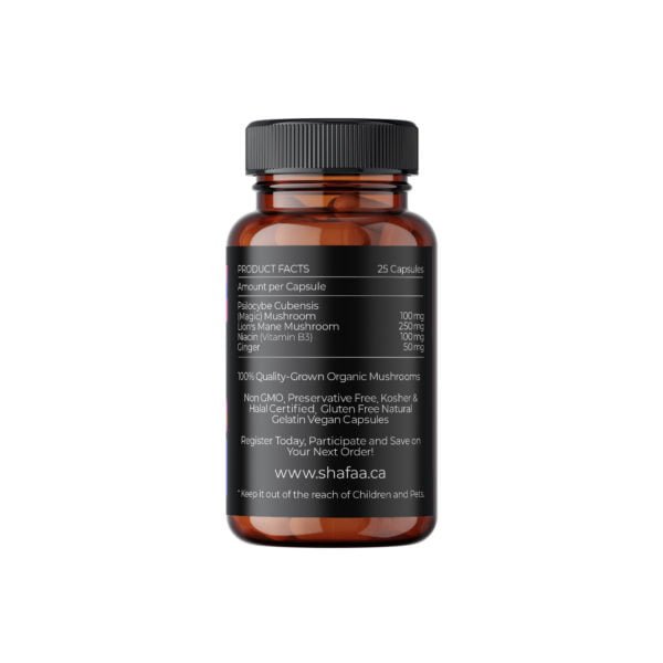 Shafaa Evolve Magic Mushroom Microdosing Cognition Capsules