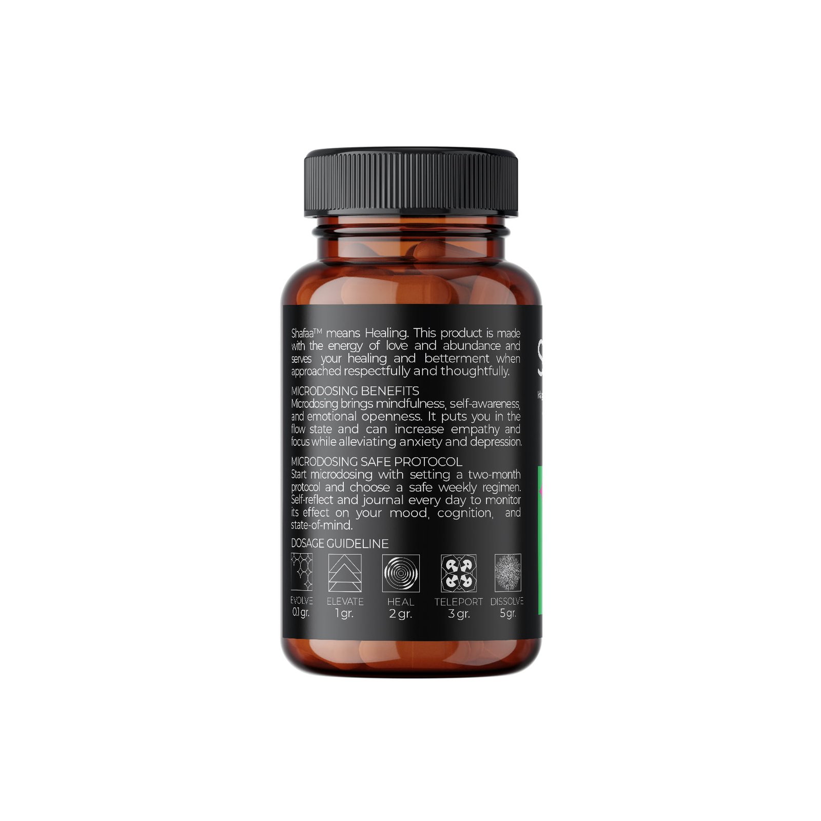 Shafaa Evolve Magic Mushroom Microdosing Cognition Capsules