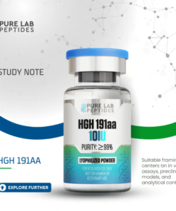 191AA HGH lyophilized peptide vial for clinical and laboratory research