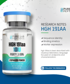 191AA HGH lyophilized peptide 10x bottles for peptide research and laboratory testing