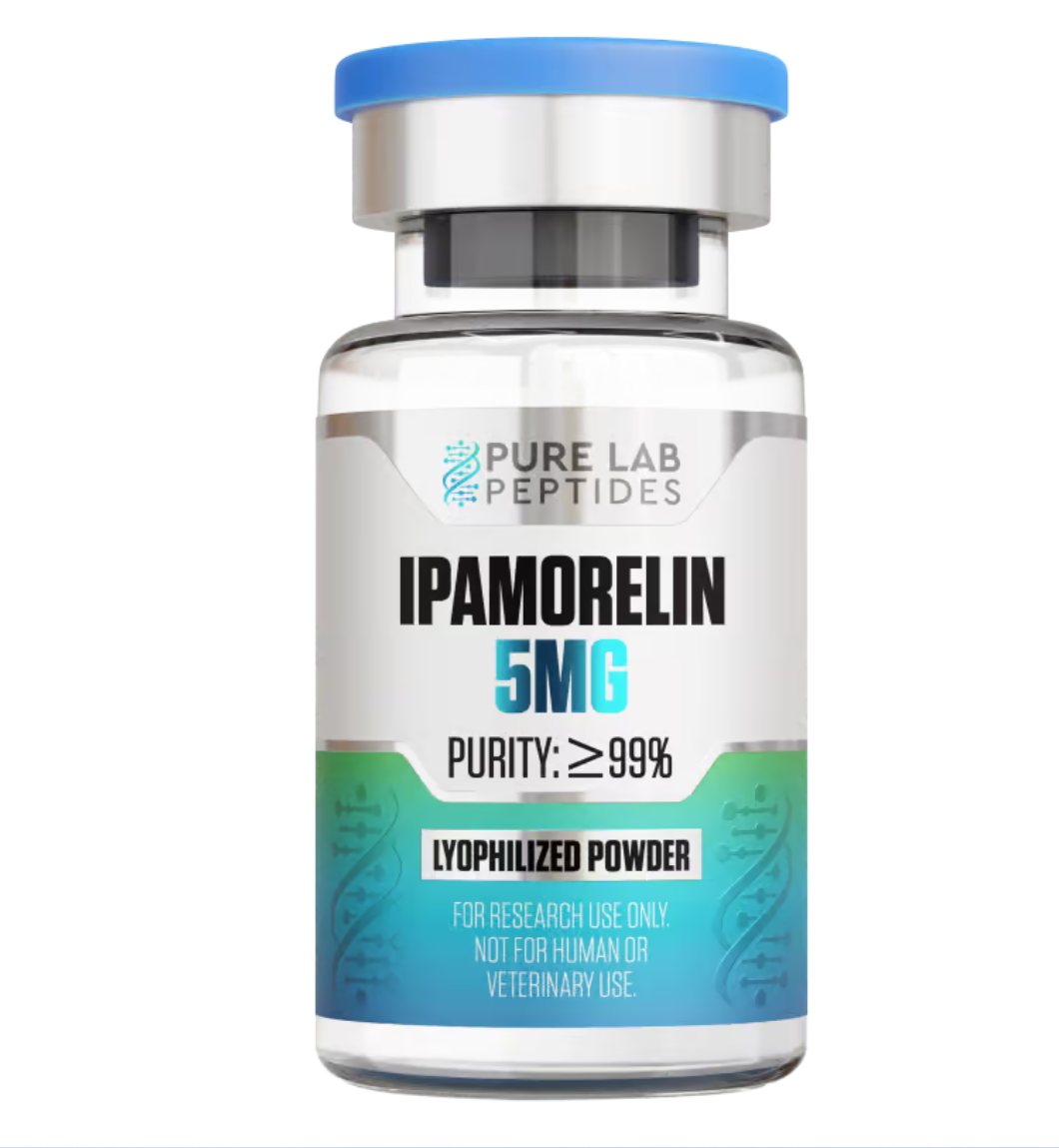 Buy Ipamorelin online 5mg lyophilized research peptide vial with pharmaceutical-grade purity