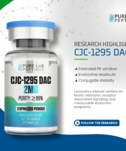 CJC-1295 DAC 2mg lyophilized research peptide in sterile laboratory vial