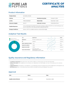 CJC-1295 DAC peptide vial researched for growth hormone receptor activity
