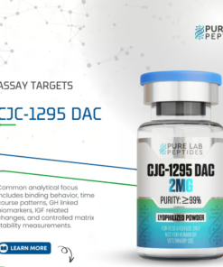 CJC-1295 with DAC 2mg peptide compound in sealed sterile vial
