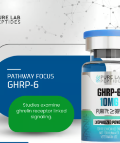 GHRP-6 10mg peptide formula for scientific research applications