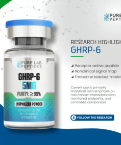 GHRP 6 5mg peptide vial for laboratory and peptide therapy research