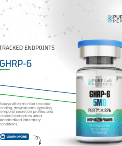 GHRP 6 peptide 5mg for endocrine and receptor activity research