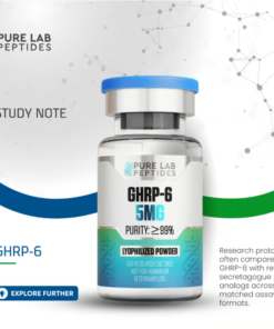 Laboratory-tested GHRP 6 5mg research compound with ≥99% purity