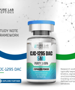 Lyophilized CJC-1295 with DAC peptide vial for peptide protocol research