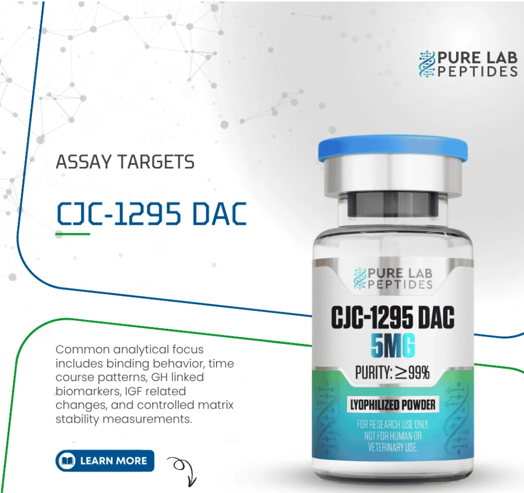 Pharmaceutical-grade CJC-1295 DAC compound with high purity specification
